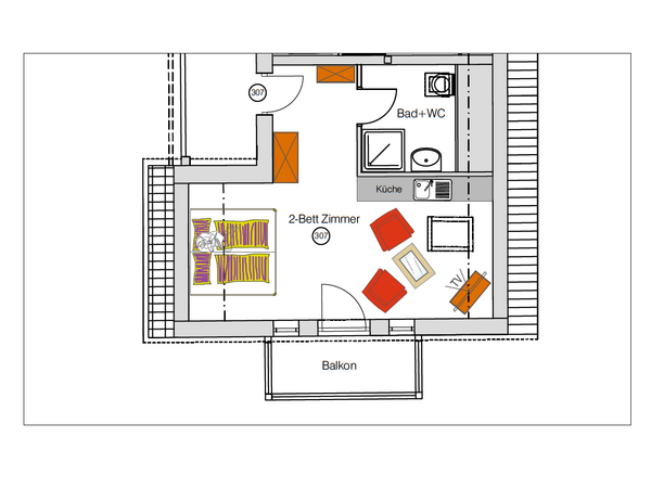 Raumplan Zimmer 307